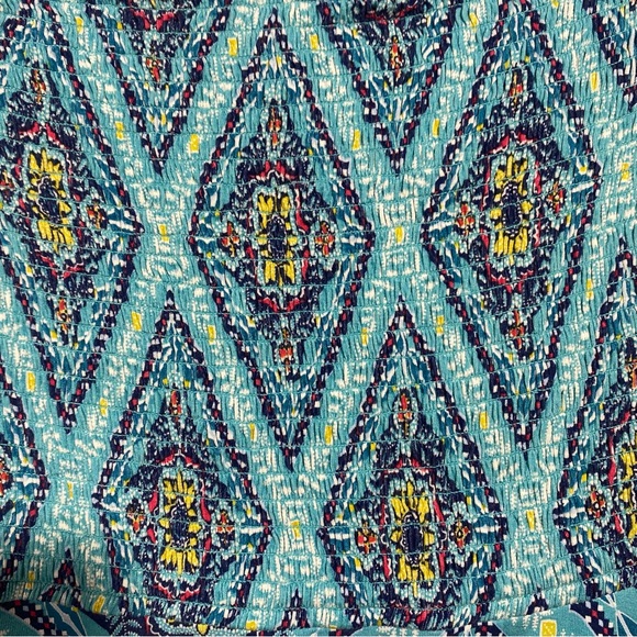 Loft Beach Blue Smocked Off The Shoulders Short Sleeve Flowy Maxi Dress XS - Picture 8 of 14